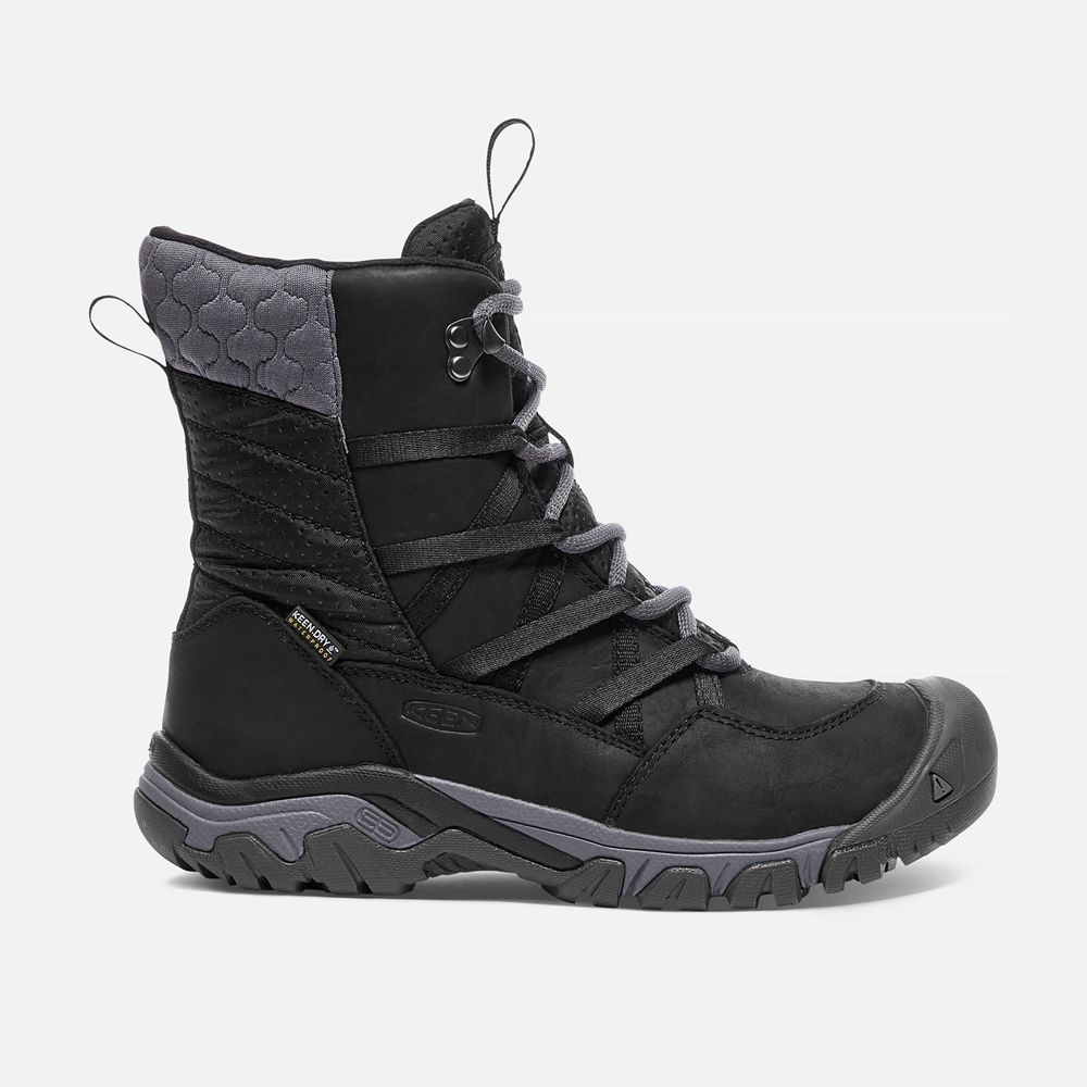 Botas de Invierno Keen Mexico Negros - Mujer Hoodoo Iii Lace Up - UX1795346